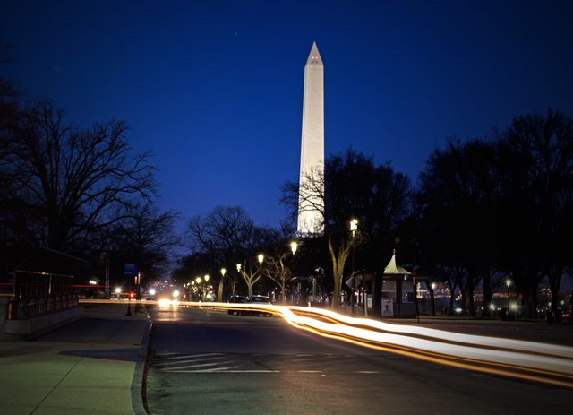 Washington Monument and dramatic skies · 02