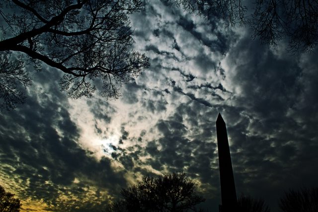 Washington Monument and dramatic skies · 03